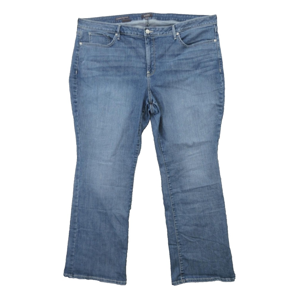 NYDJ Jeans Womens 22W Petite Medium Wash Barbara Bootcut Stretch Denim WP66Z044